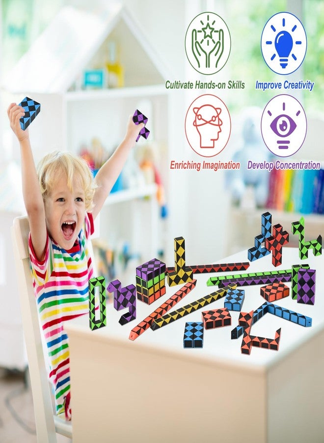 GOLDGE 28 Pack Mini Cube Puzzle Fidget Toys - Bulk Party Favors & Goodie Bag Stuffers for Kids, Travel Toys for Ages 4-8, Treasure Box Toys for Classroom, Birthday & Back to School Gifts - Image 4